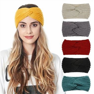 Banda pentru cap din tricot cu cablu