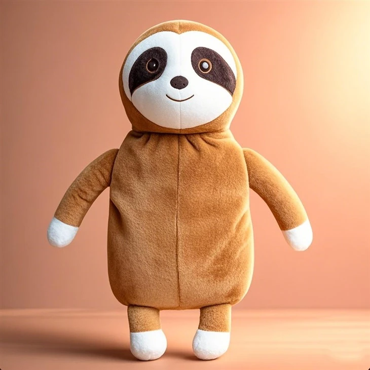 Hot Water Bag Plush Sloth Animal Cover