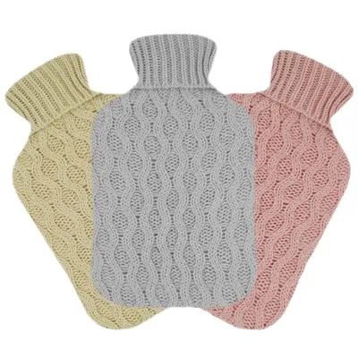 Husă tricotată colorată pentru pungă de cauciuc cu apă caldă